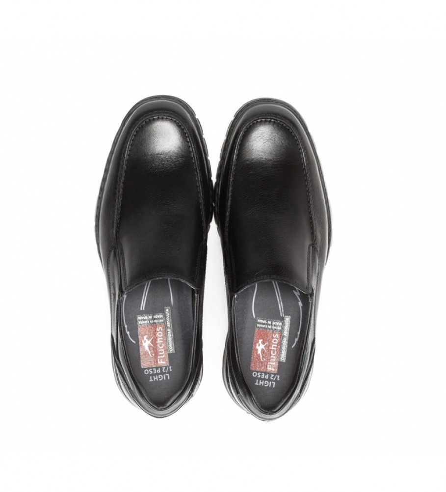 Sapatos de couro Fluchos 9144 Crono Preto