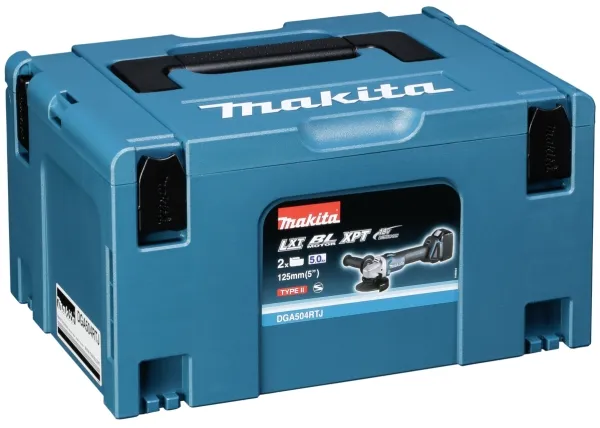 Makita DGA504RTJ - Vinkelkværn - ledningfri - 125 mm - 2 batterier - 18 V