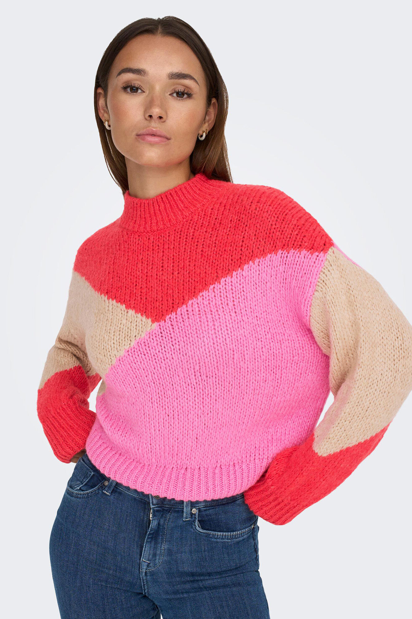 camisa color block