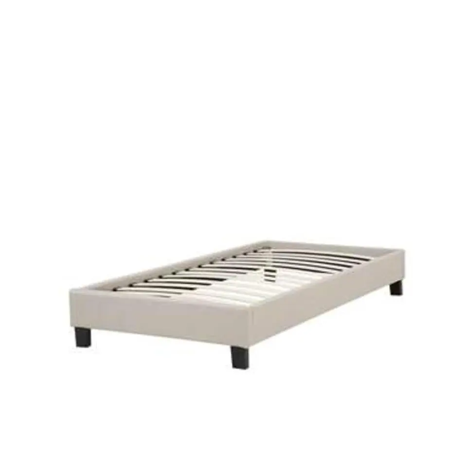 ROANNE - Kinderbed - Beige - 90 x 200 cm - Polyester