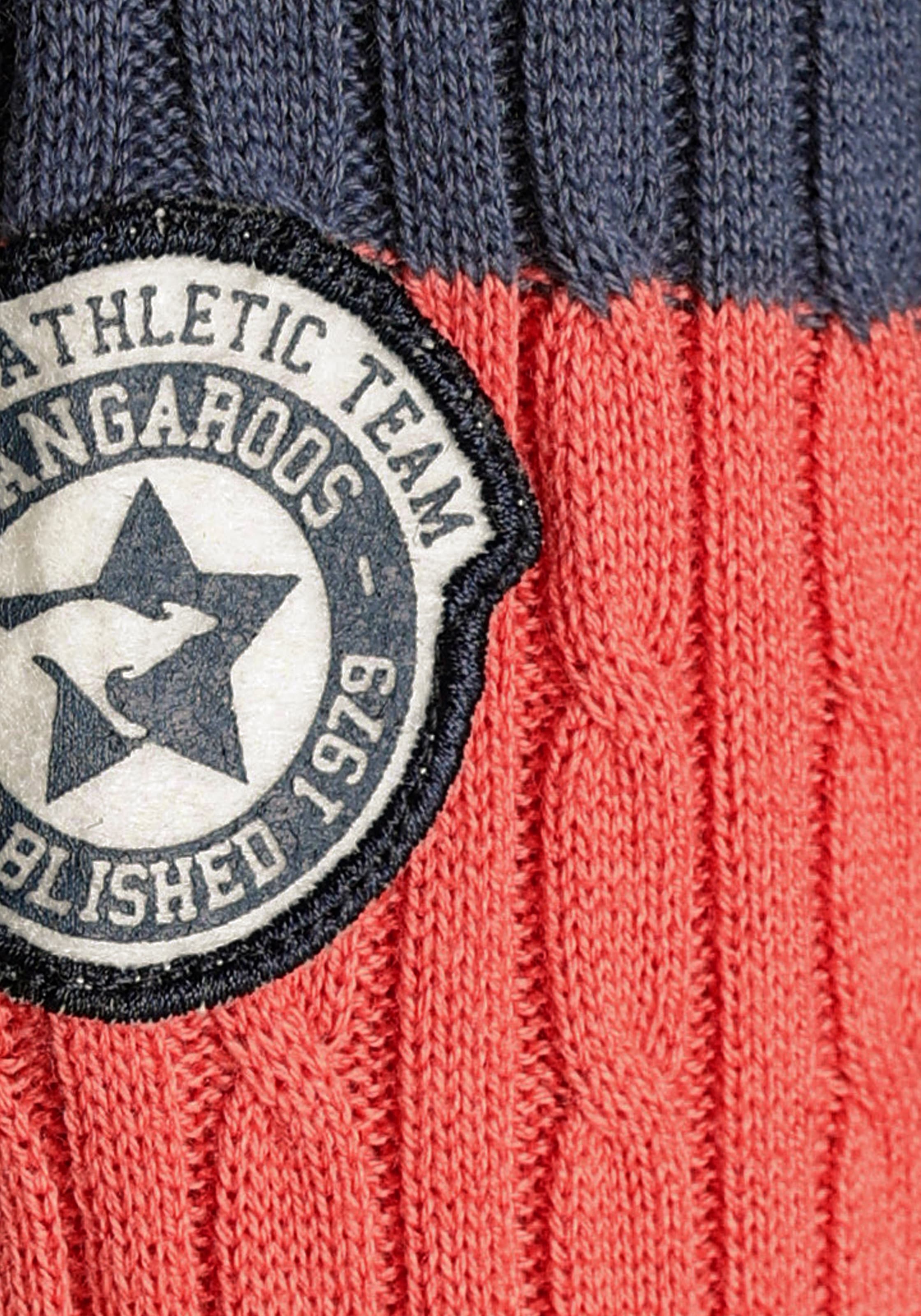 KangaROOS Rundhalspullover , mit modischen Blockstreifen & trendigem Strickmuster