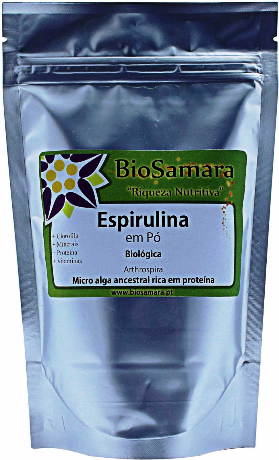 Pó de Spirulina Biosamara 125g