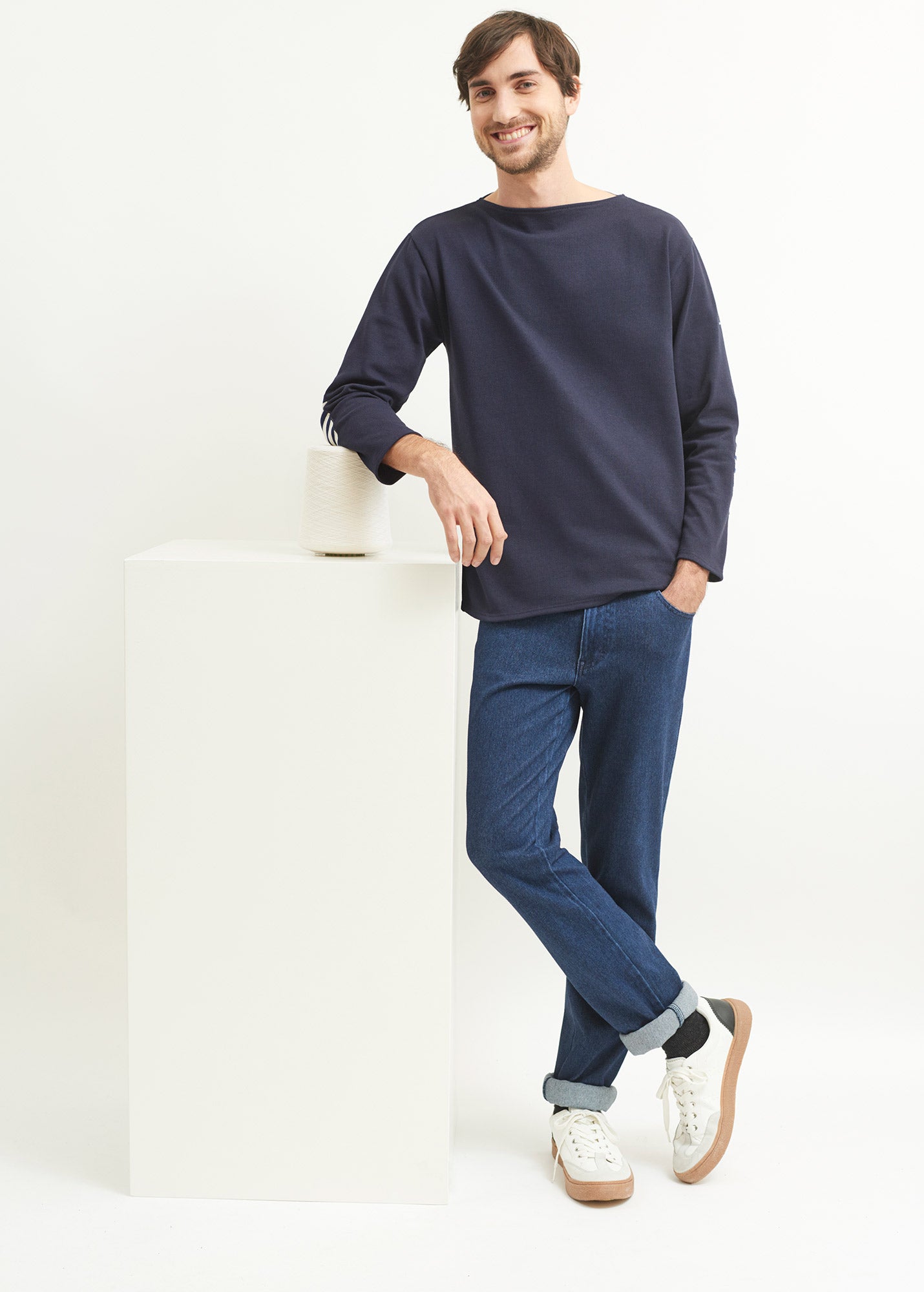 T-shirt marin col bateau Guildo