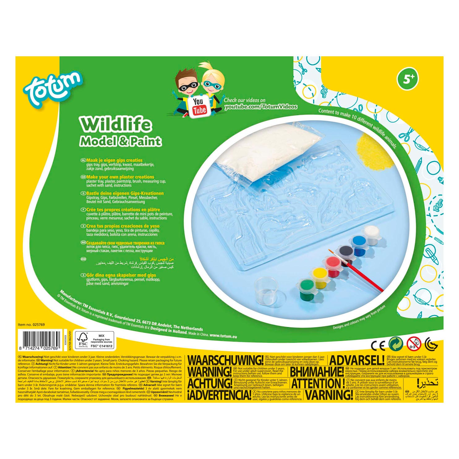 Totum Gips Gieten en Schilderen Wildlife