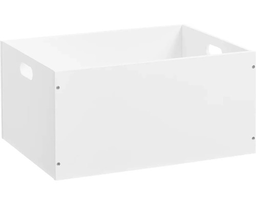 Houten opbergdoos, wit, 24,0 l