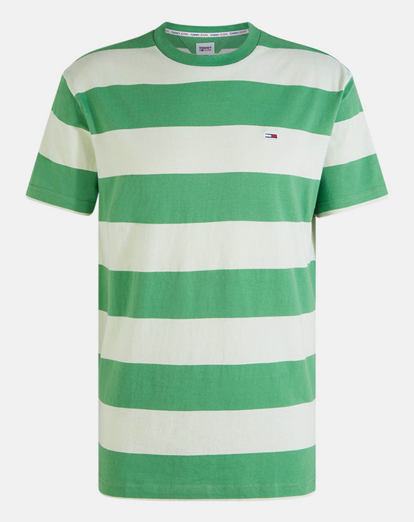 Tommy Jeans T-Shirt Tonal rayé blanc/vert