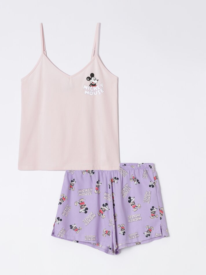 Conjunto de pijama Mickey Mouse ©DS - Rosa Lilás