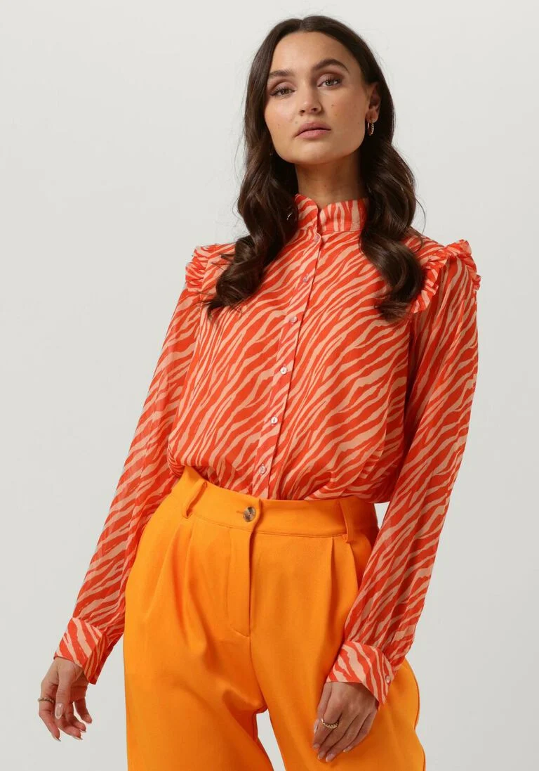 NOTES DU NORD koraal notes du nord blouse genny recycled shirt