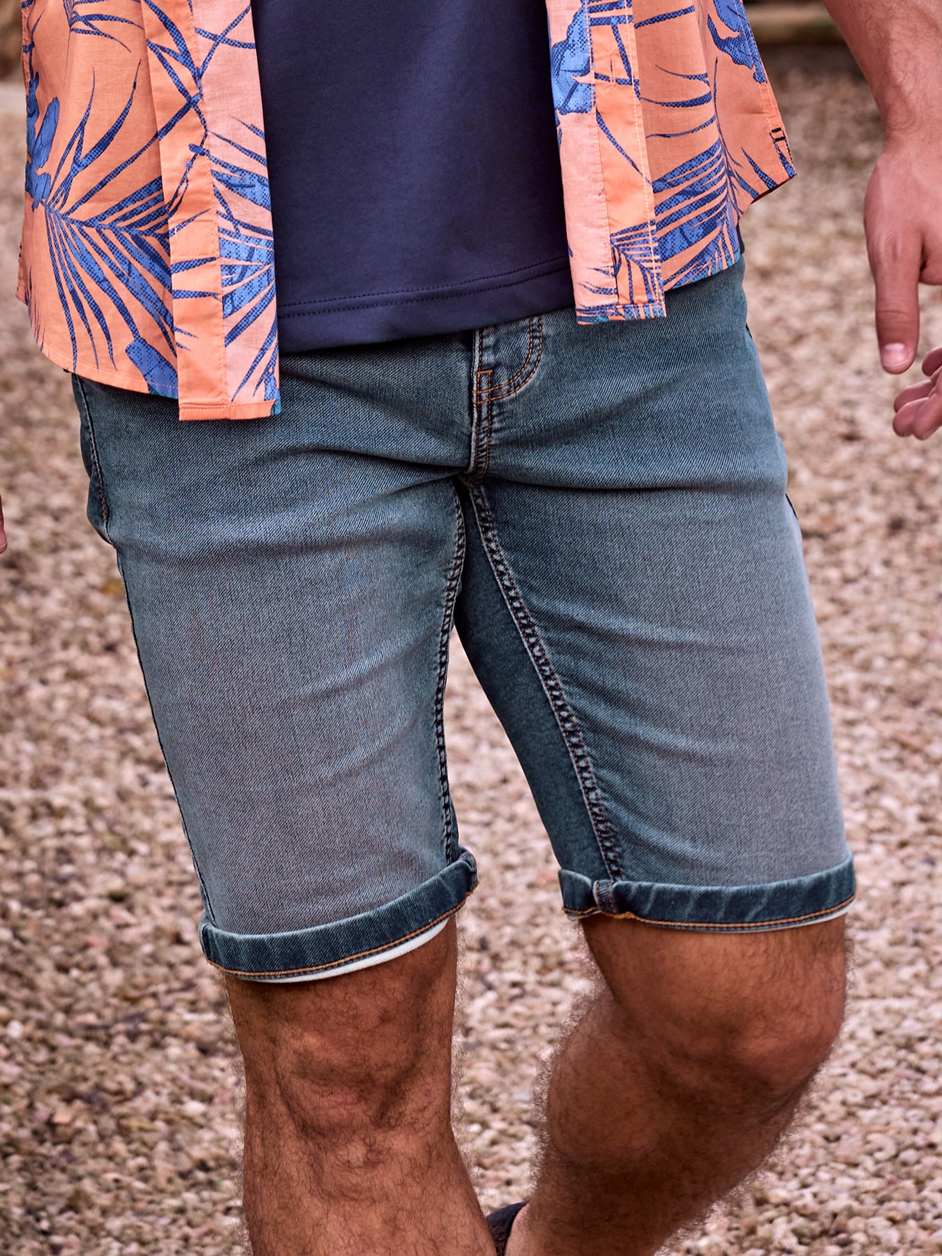 Bequeme Jogg-Denim Bermuda