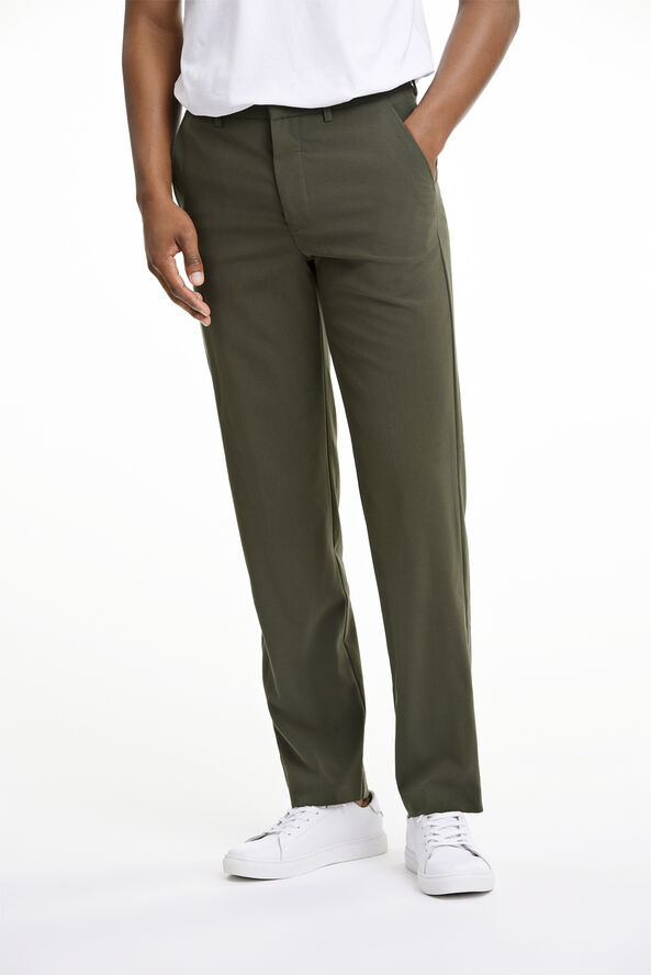 Lindbergh Relaxed fit formal pants Wood green
