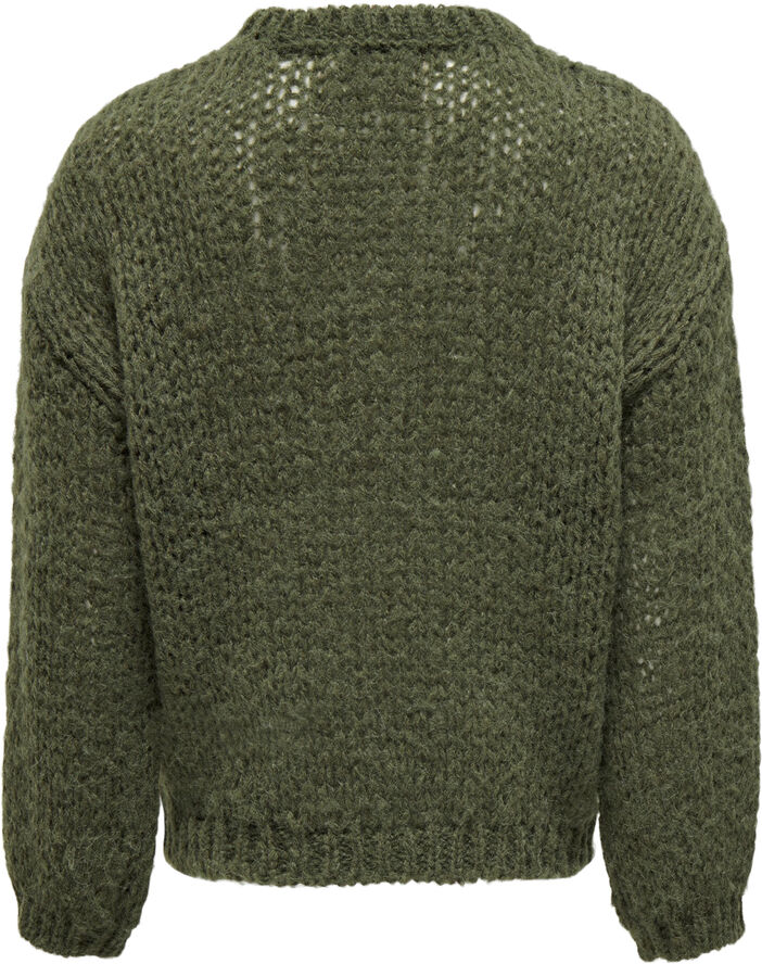 ONLY KOGNEWNORDIC LIFE LS O-NECK KNT Winter moss
