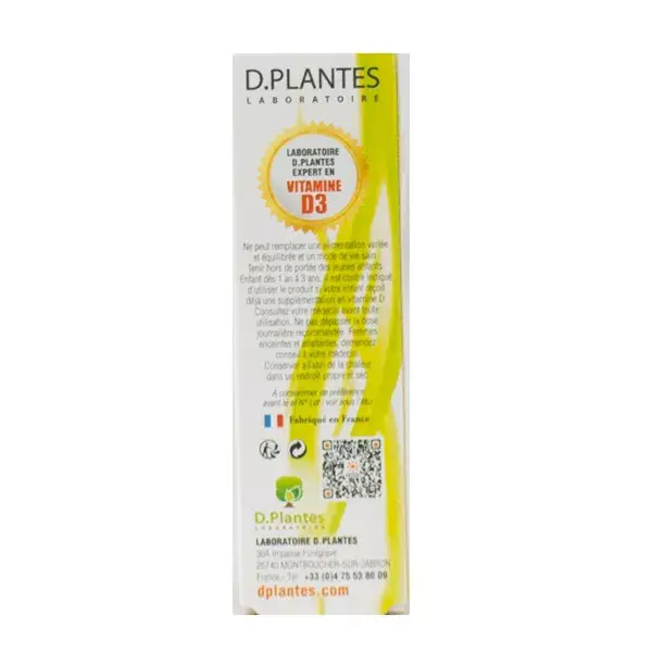 D.Plantes Vitamina D3 Fonte Vegetal 400IU 20ml