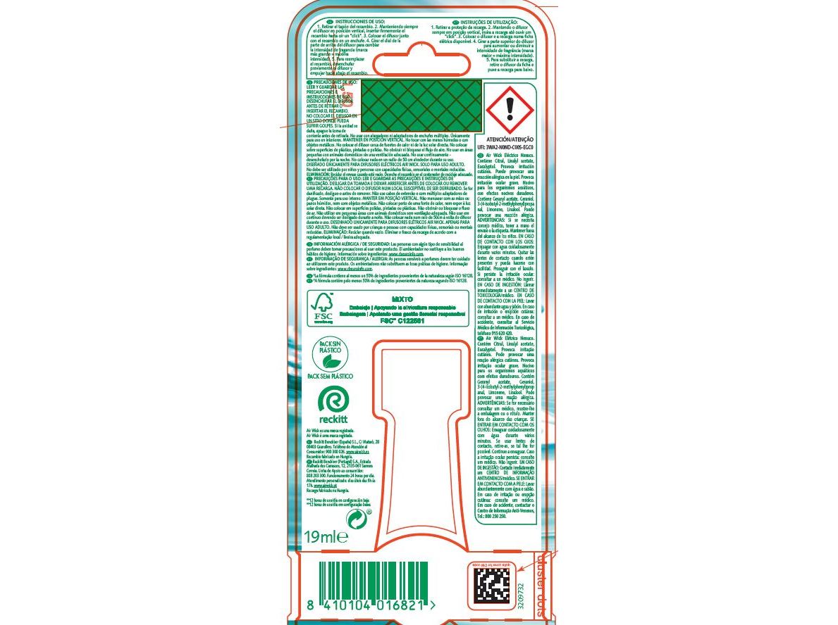 AMBIENTADOR ELÉCTRICO AIR WICK RECARGA NENUCO 19ML