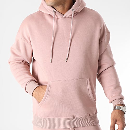 Ensemble Sweat Capuche Et Pantalon Jogging Rose Pale