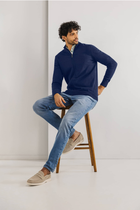 State of Art blauwe heren vest