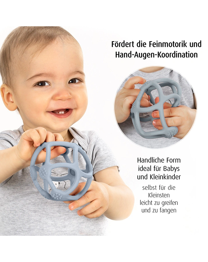 Greifling BITE & PLAY BALL in blau
