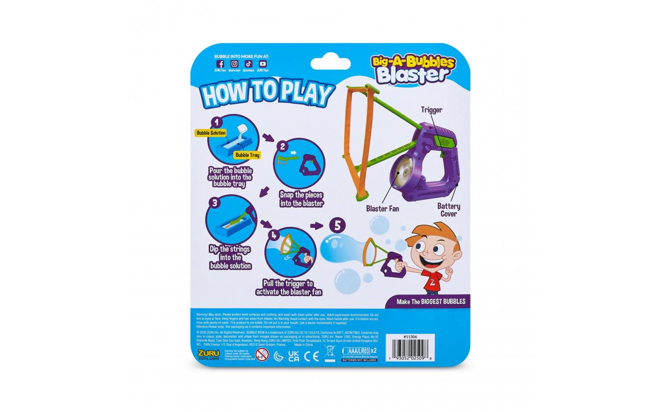 Bubble Wow Big-a-Bubbles Blaster