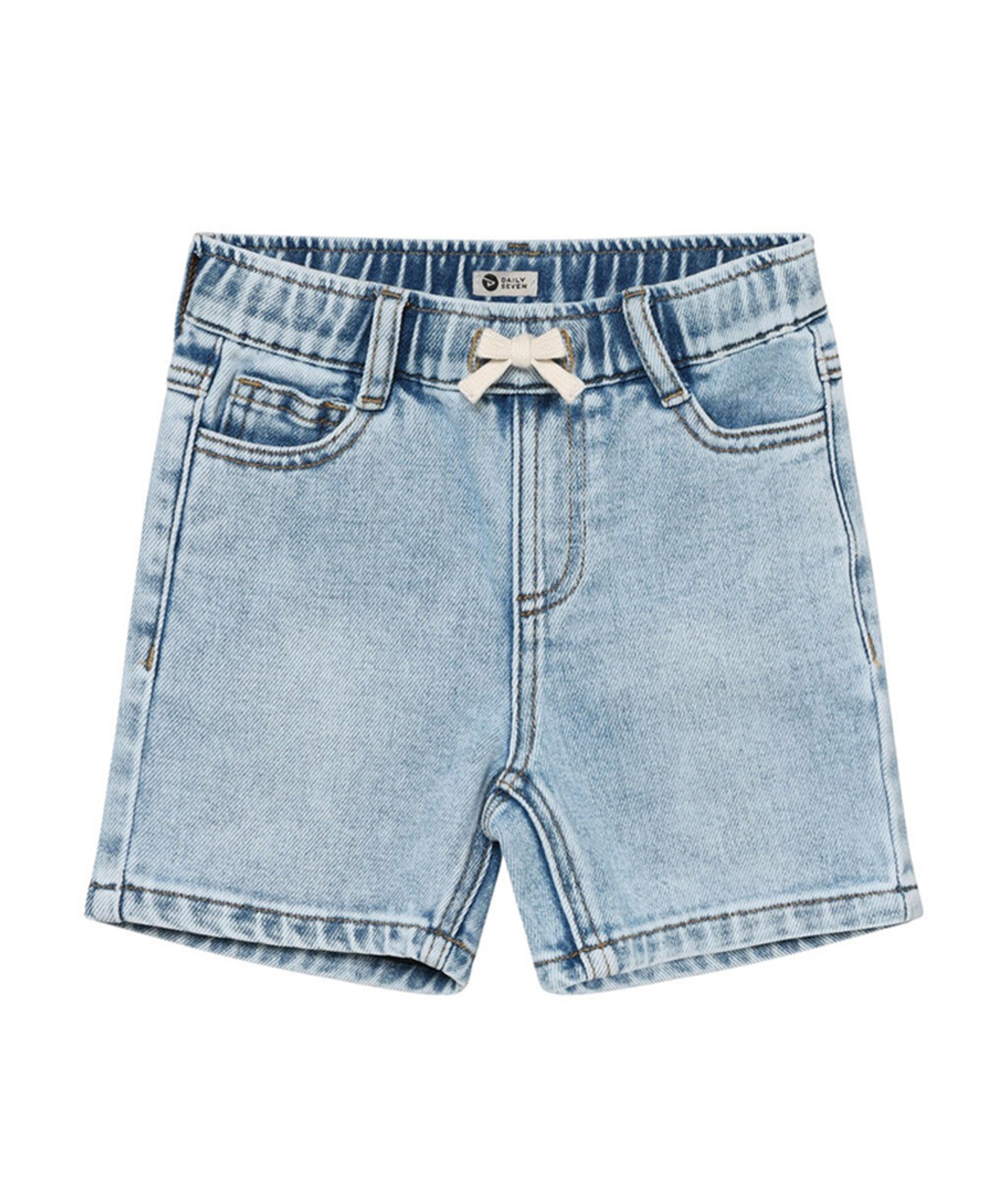 Daily7 Denim Baggy jongens korte broek blauw