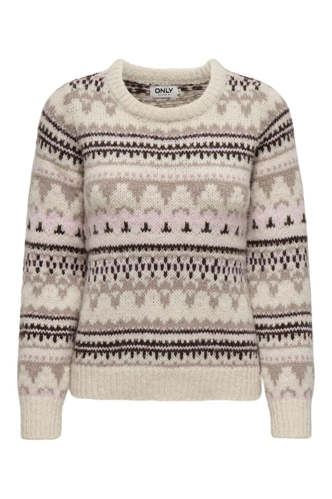 Only Onlmontana L/S Life O-Neck Cc Knt