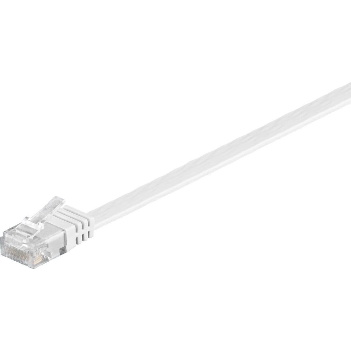Goobay CAT 6 Flat-patch-kabel, U/UTP, hvit