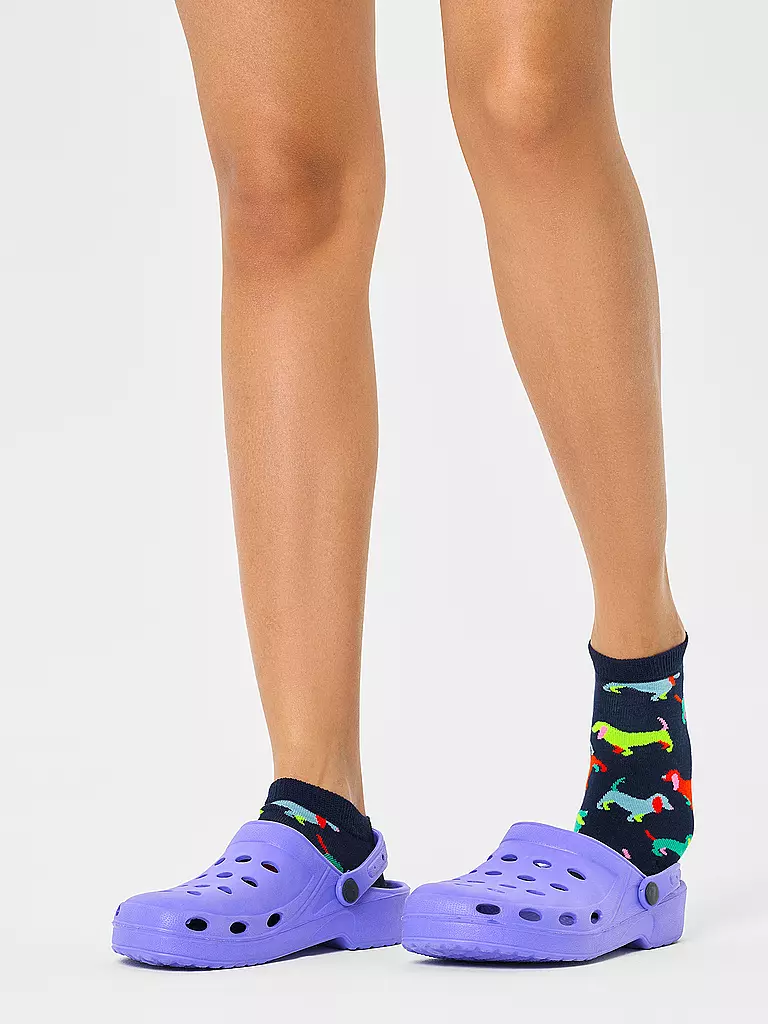 HAPPY SOCKS Herren Sneaker Socken 41-46 PUPPY LOVE navy dunkelblau