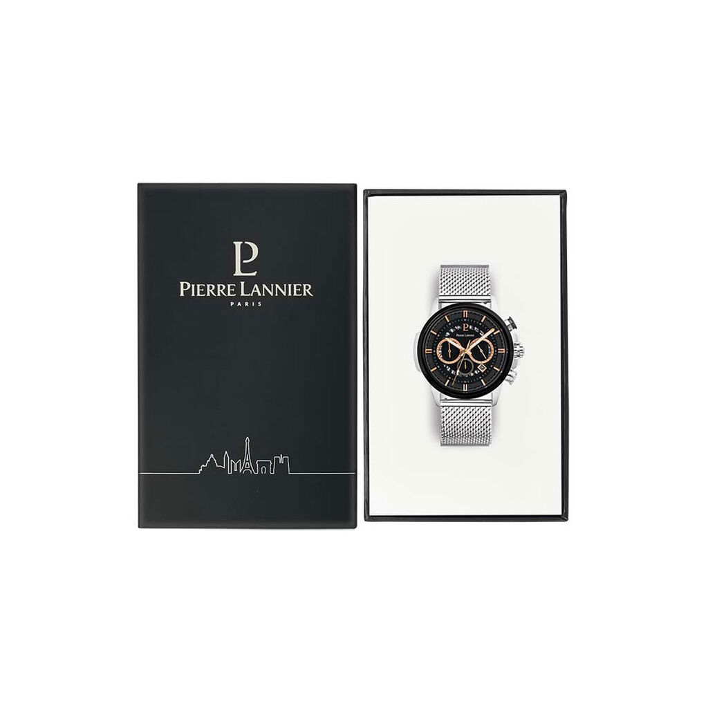 Montre Pierre Lannier Sentinelle Noir