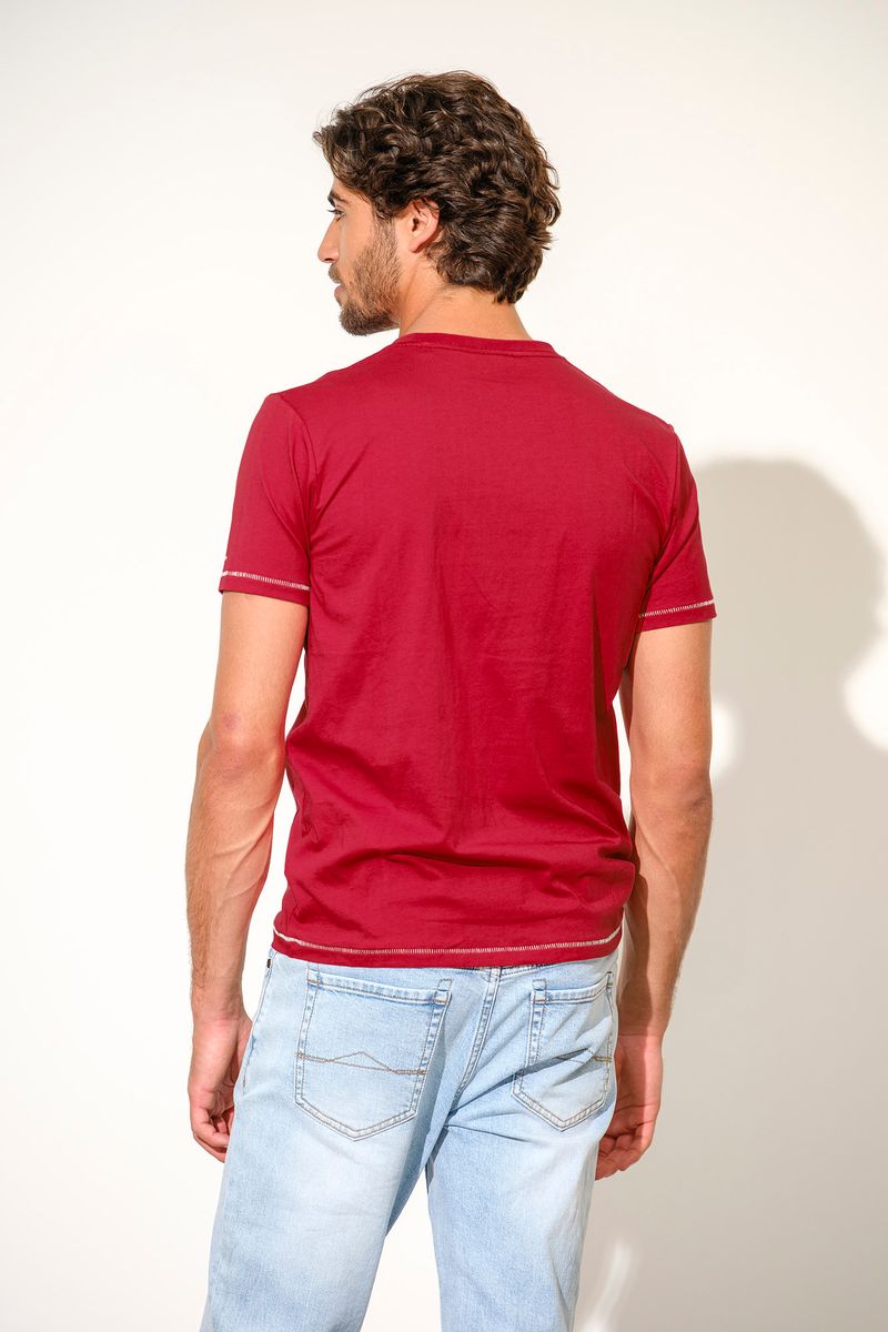 T-SHIRT COM PRINT OPEN WATER