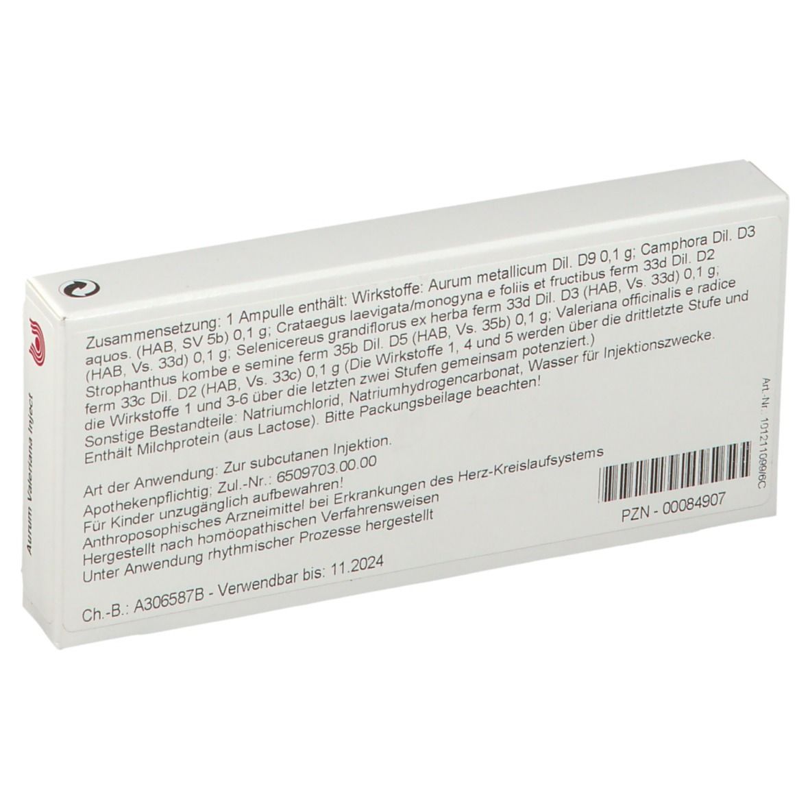 AURUM VALERIANA Inject Ampullen
