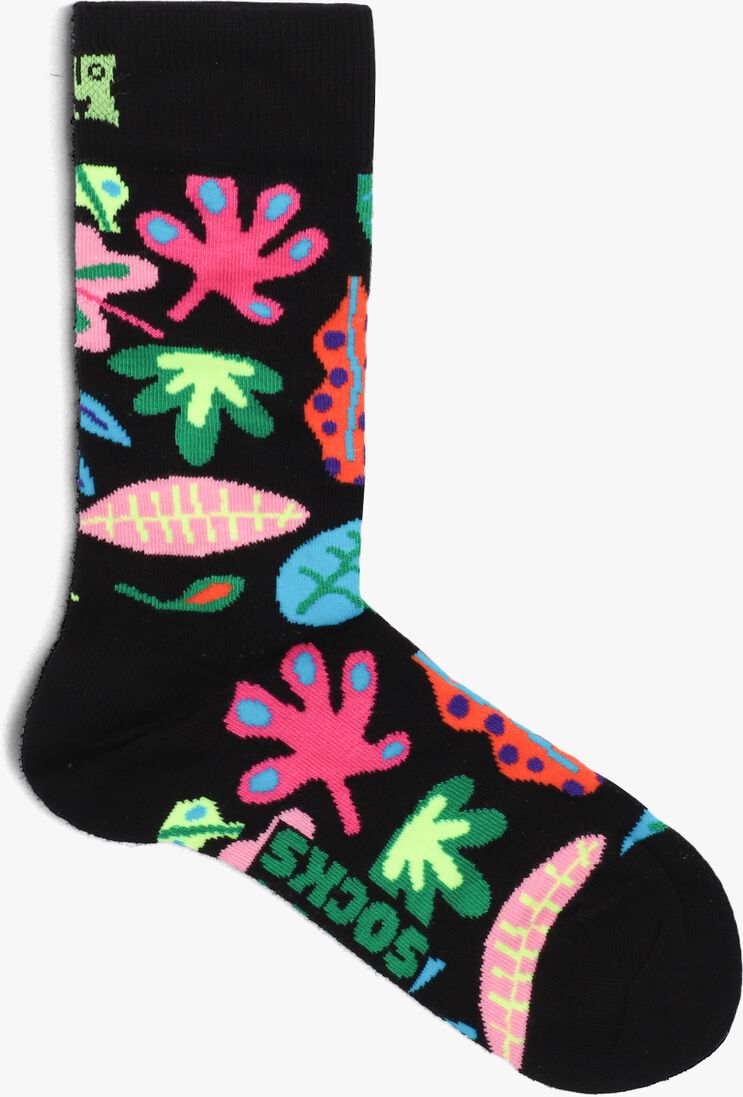HAPPY SOCKS zwarte happy socks sokken leaves