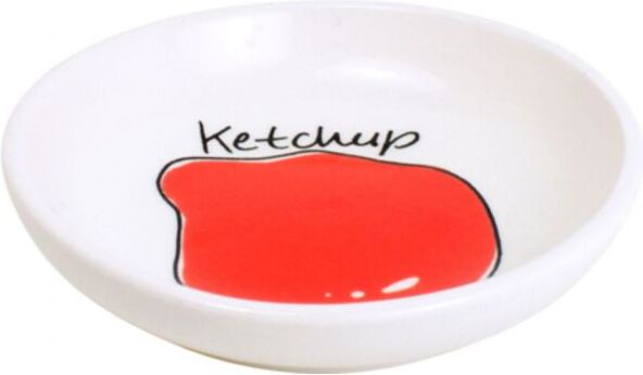 Blond Amsterdam serveerschaal Snack ketchup D 8 H 1,5 cm