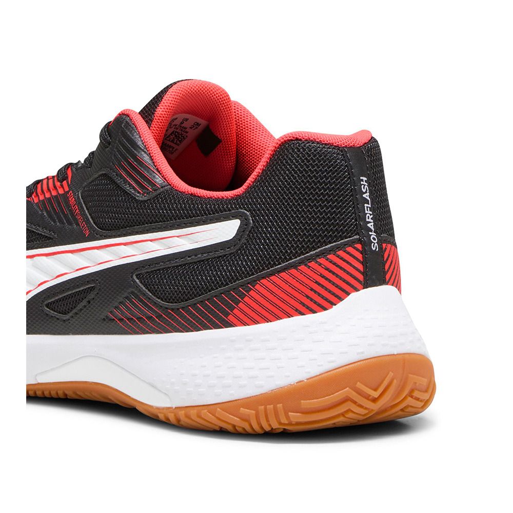 Puma SOLARFLASH II - Chaussures handball Homme black/fire orchid/puma white/gum