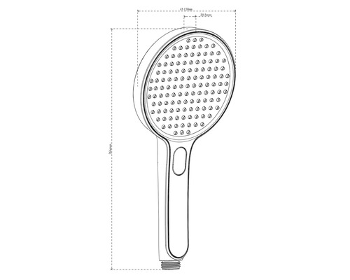 AVITAL ADUR eco ronde handdouche Ø 130 mm chroom