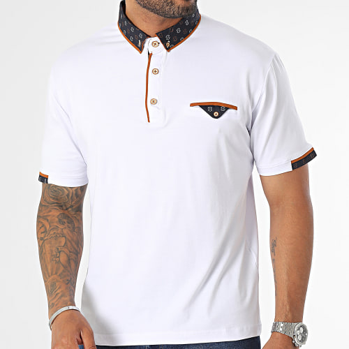 Polo Manches Courtes Blanc