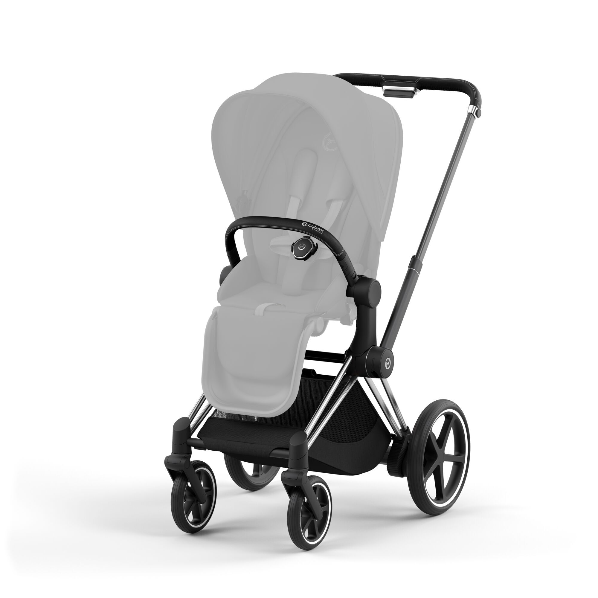 e-Priam Rahmen Chrome With Black Details