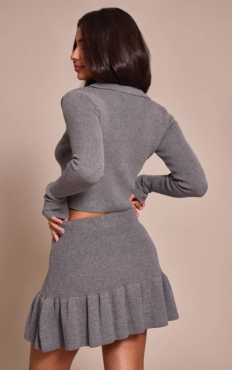 Charbon Cardigan Boutonné En Maille Petite