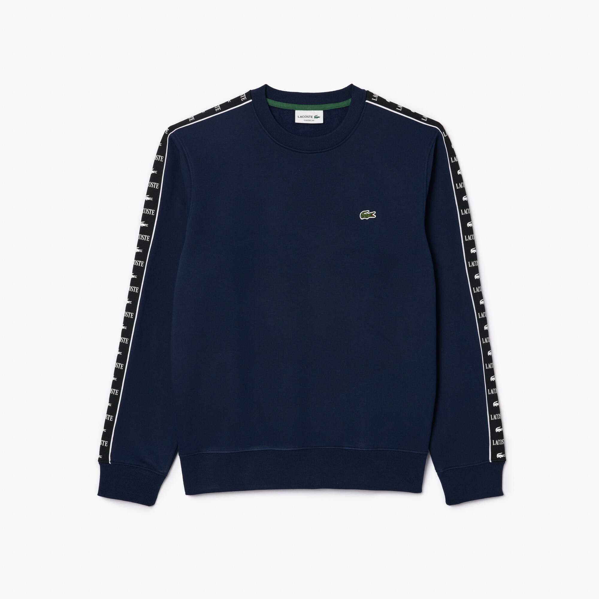 Jogging-Sweatshirt mit Logostreifen Sweatshirts - Blau - Lacoste - Herren