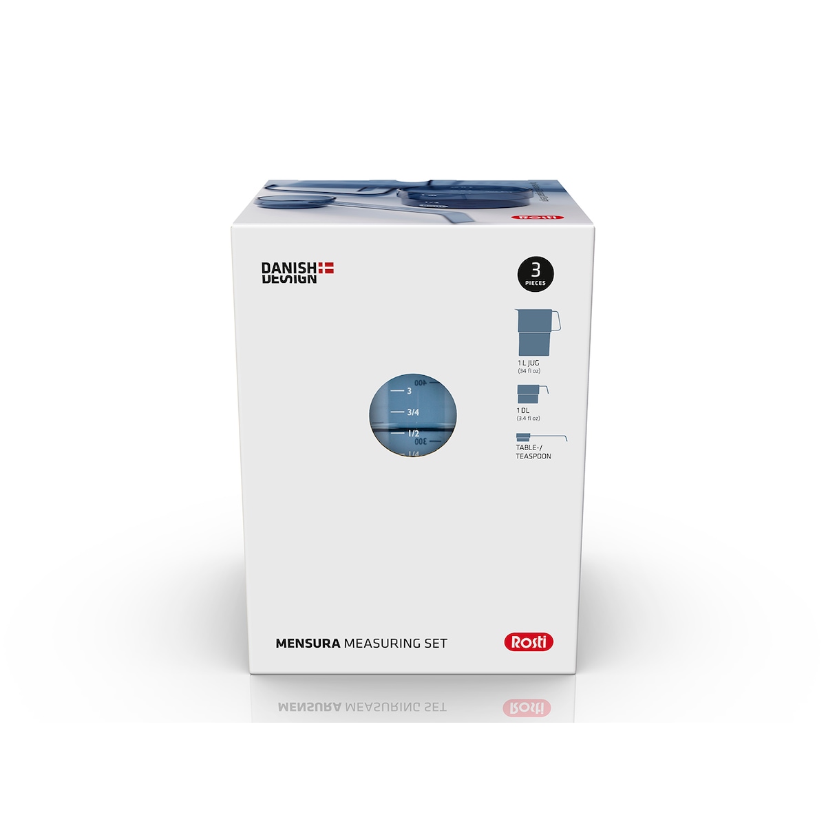 Rosti Mensura Measuring set 3 pcs Dusty Blue