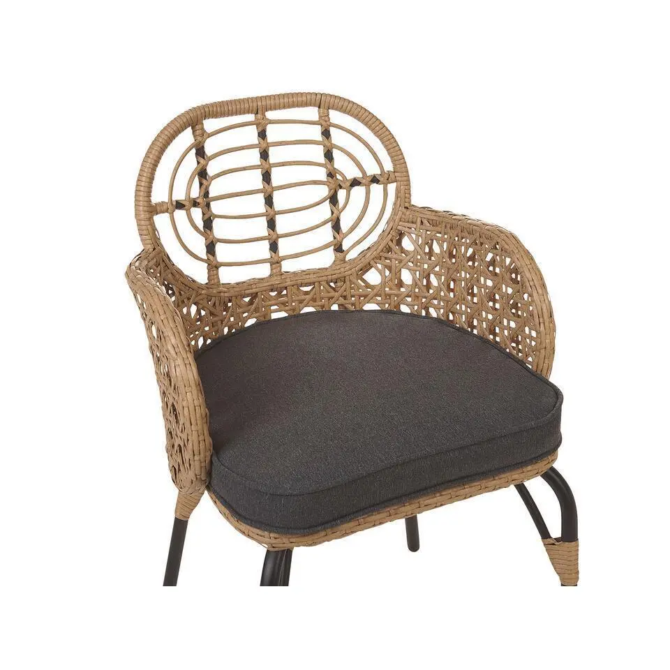 PRATELLO - Tuinstoel set van 4 - Naturel - Rotan