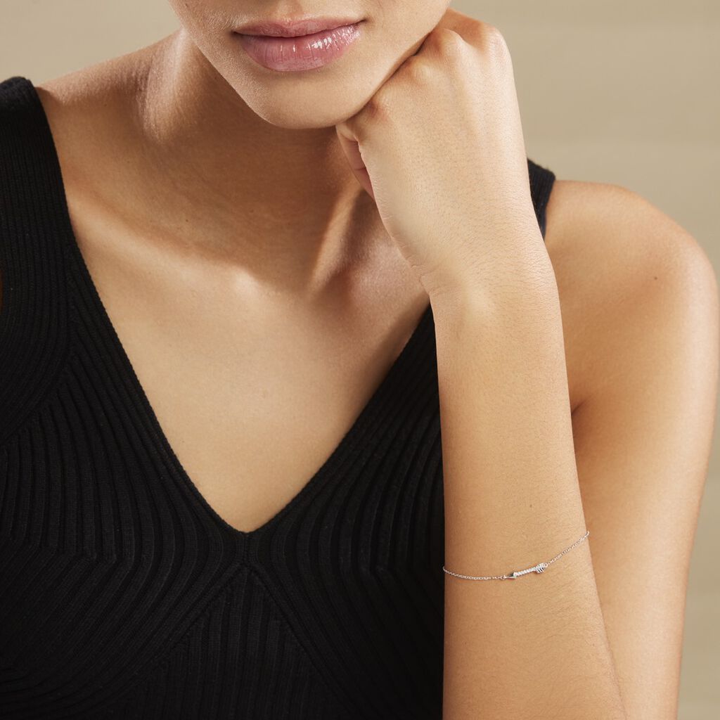 Bracelet Harrow Argent Blanc Oxyde De Zirconium