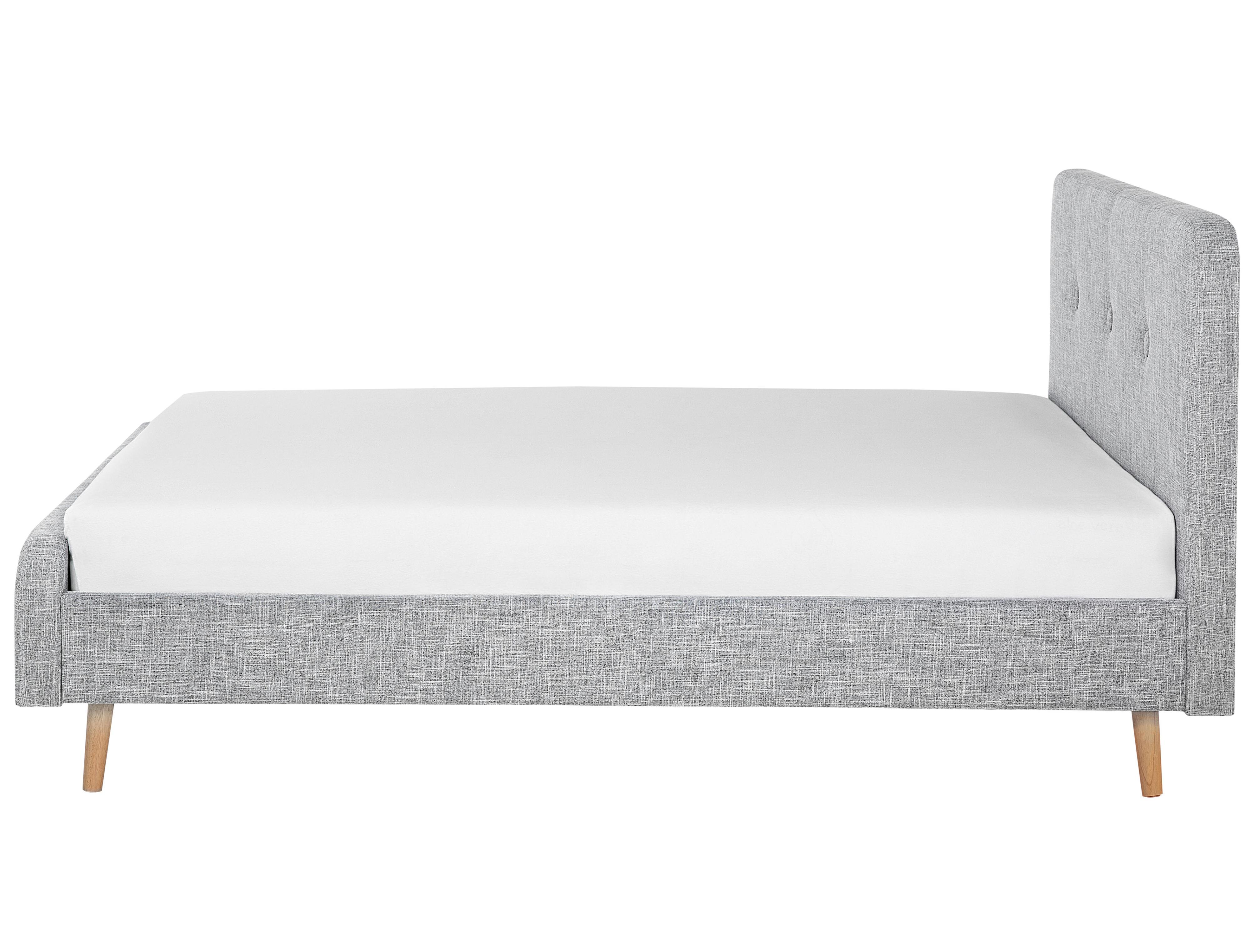 Bed Stof RENNES 180 x 200 cm Lichtgrijs