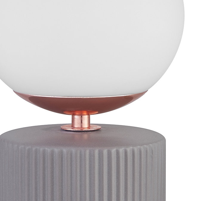 Lampe à poser Gayle céramique finition cuivre Ø16 x H.40,5 cm
