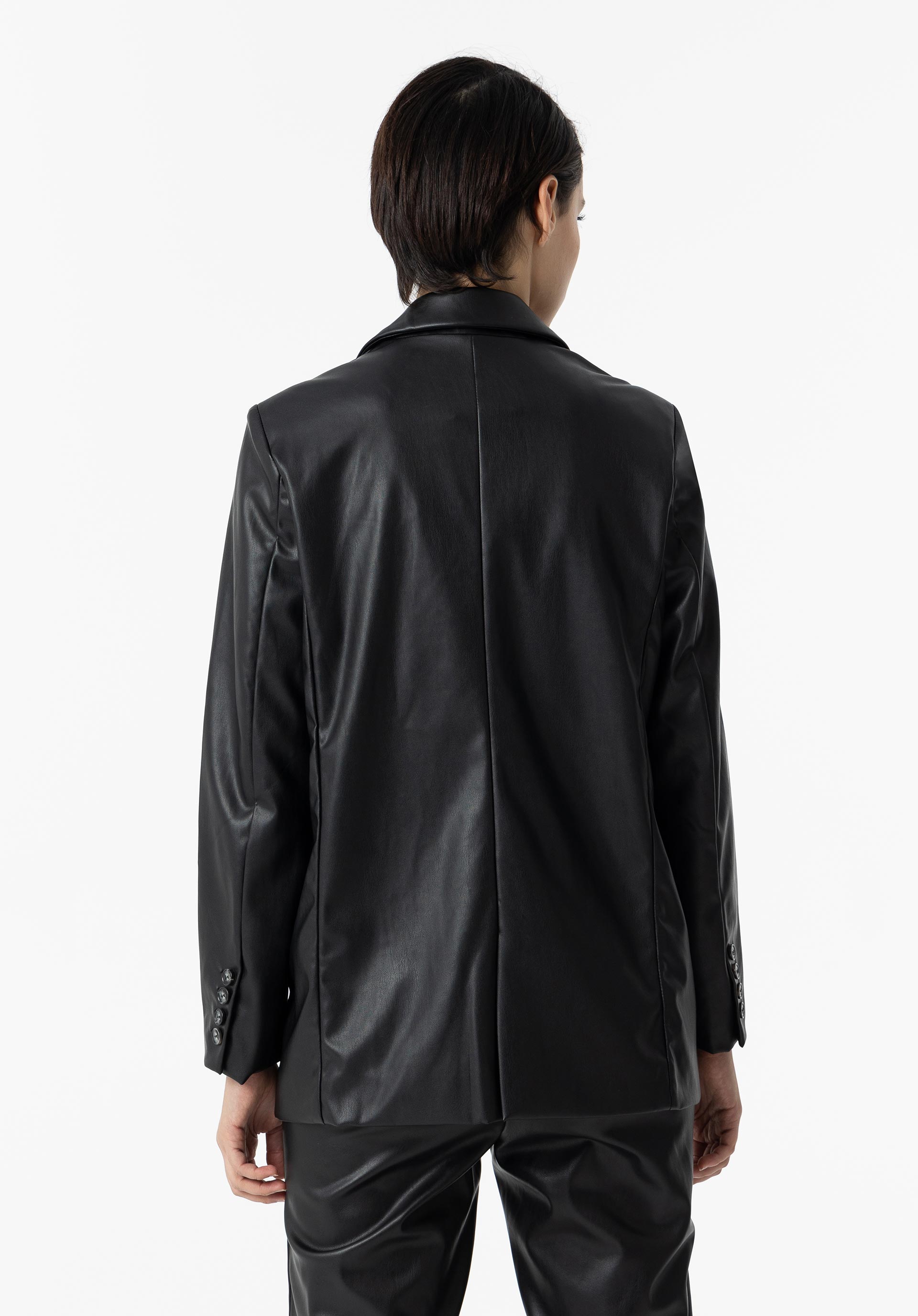 Blazer Efeito Pele