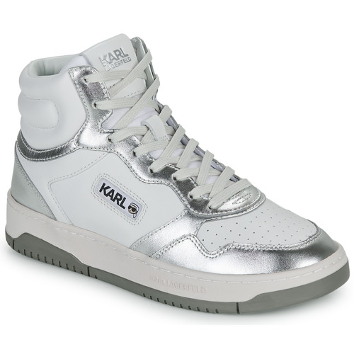Karl Lagerfeld - KREW KC Kollar Mid Boot Blanco / Plata