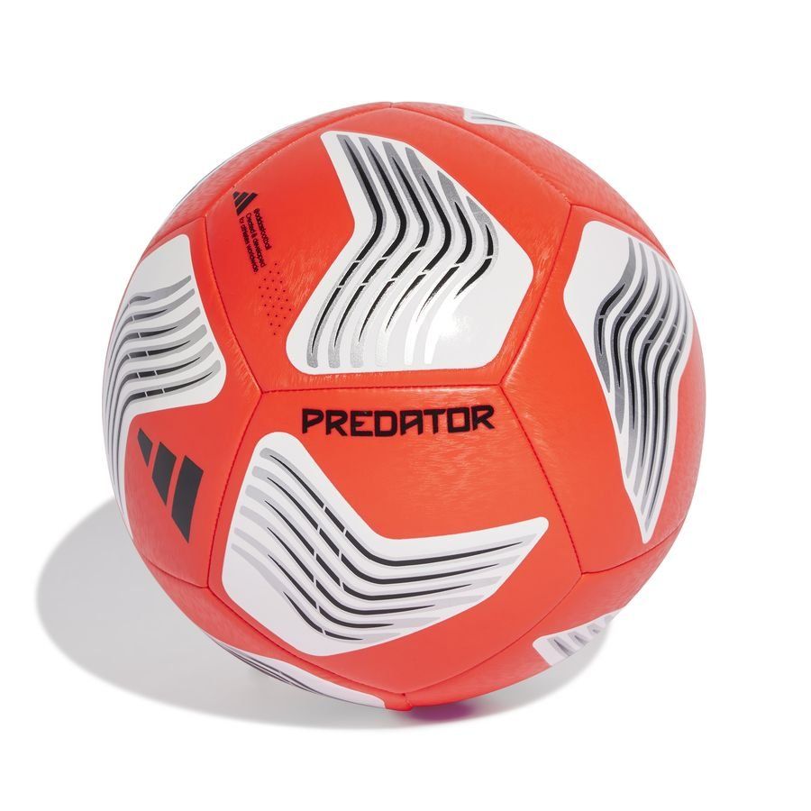 adidas Ballon Predator Training - Lucid Red/Argenté/Noir