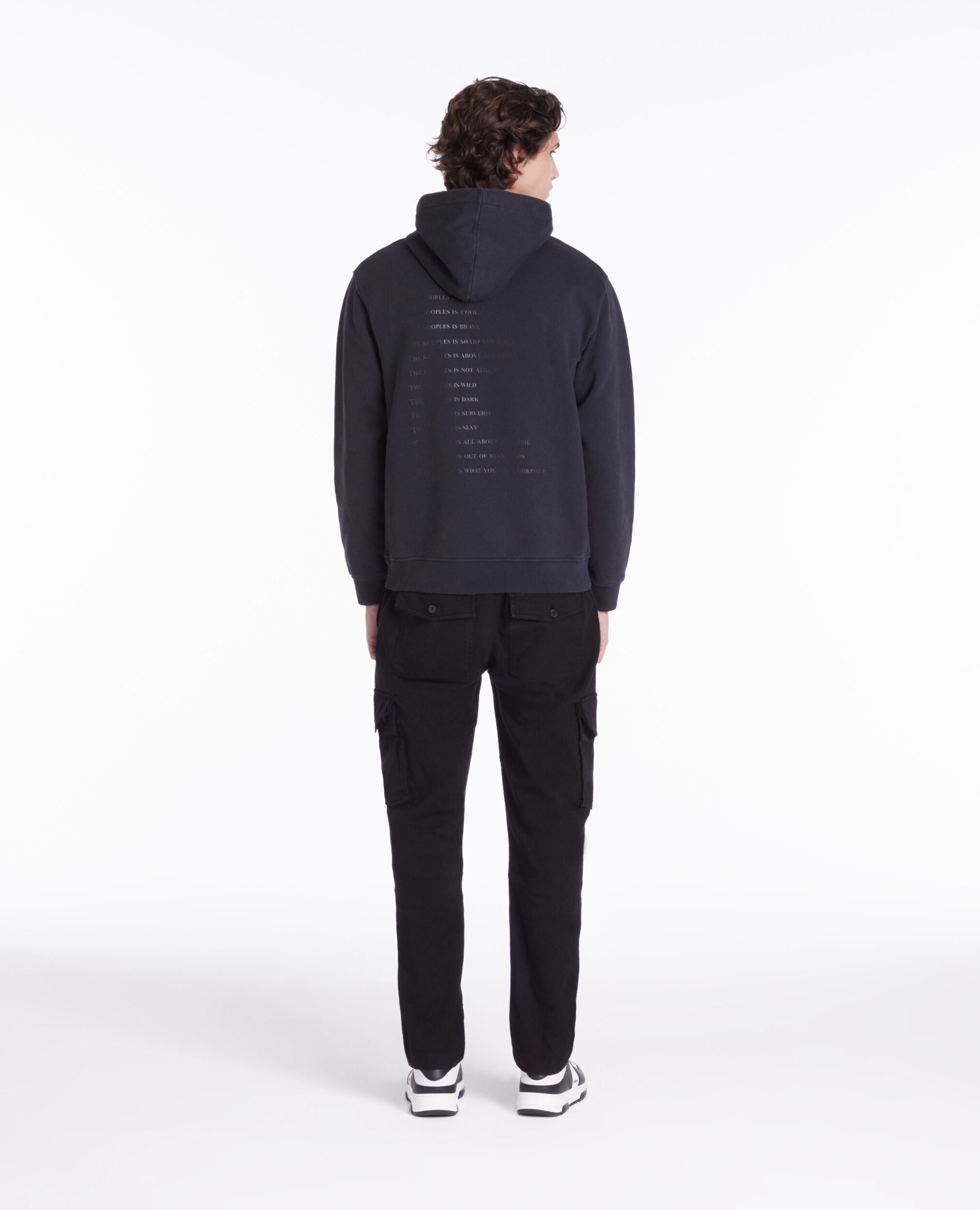 Sweatshirt à capuche What is noir