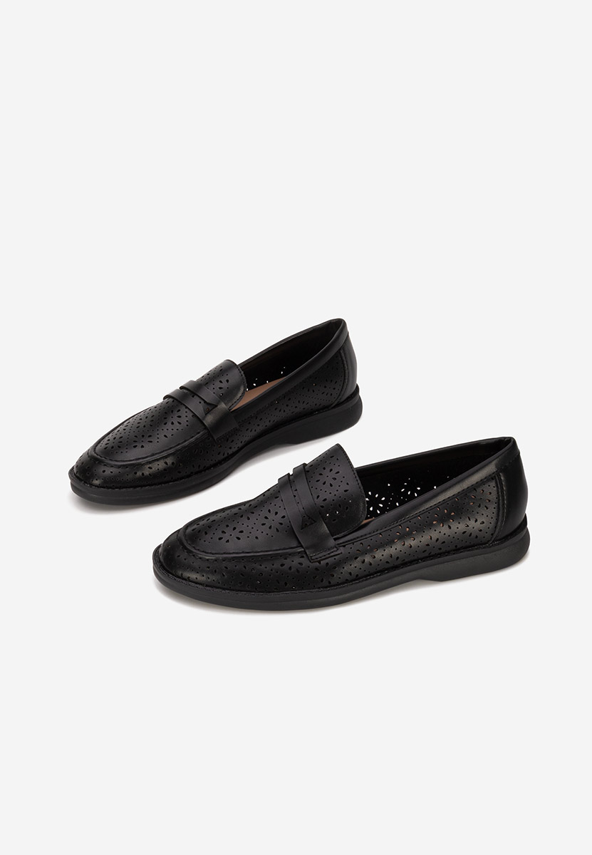 Mocassins femme noirs Valtera