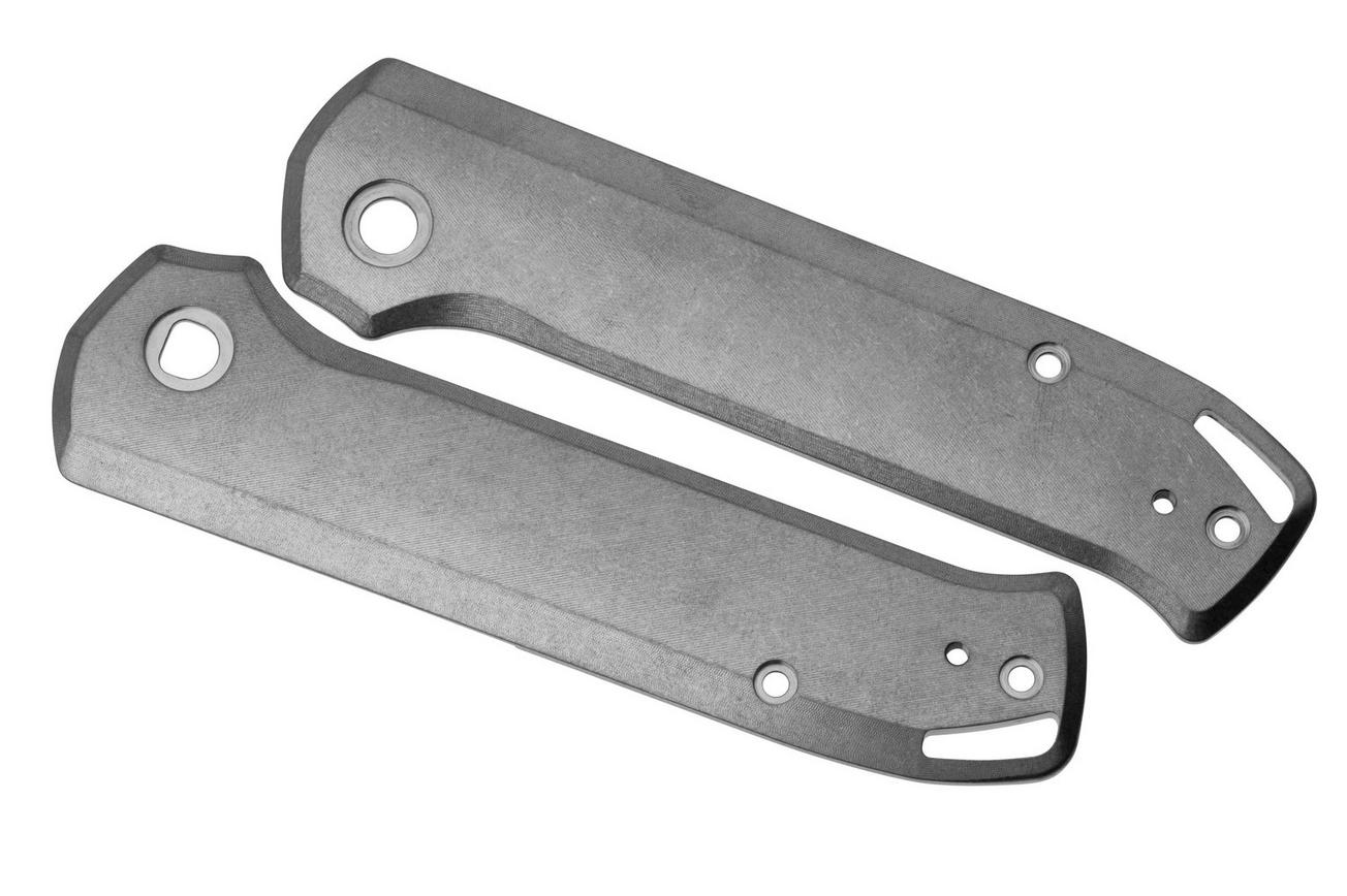 Flytanium Arcade Handle Set Solid 1377S Stonewashed Titanium Scales