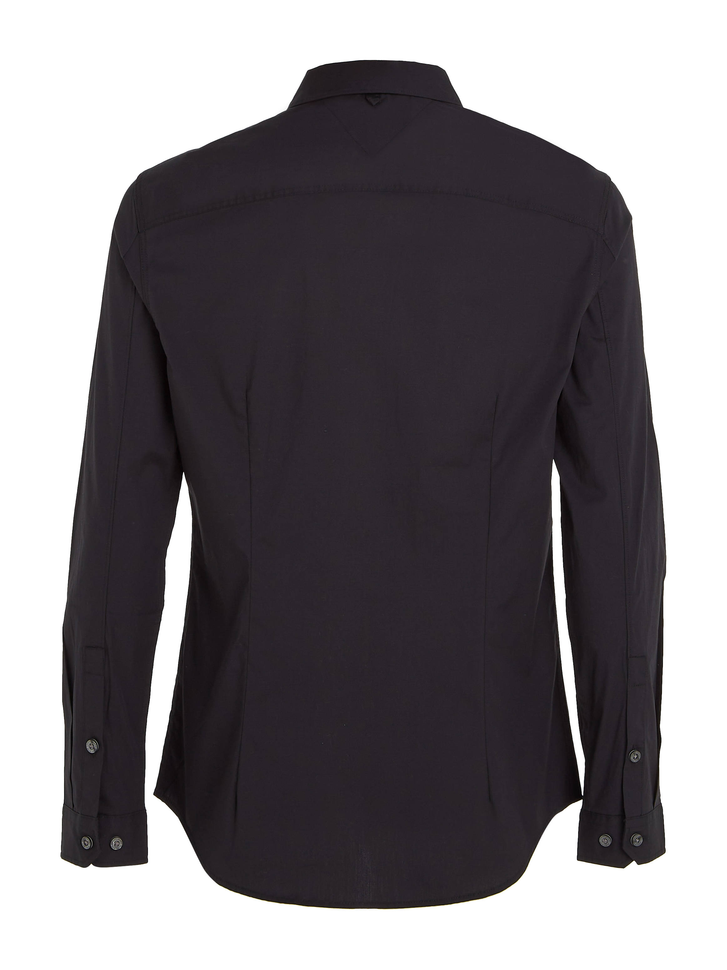 Tommy Jeans slim fit overhemd met katoen zwart