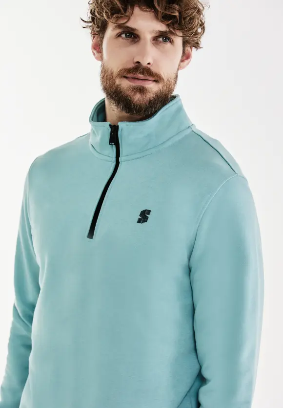 Troyer Sweatshirt - aurora turquoise