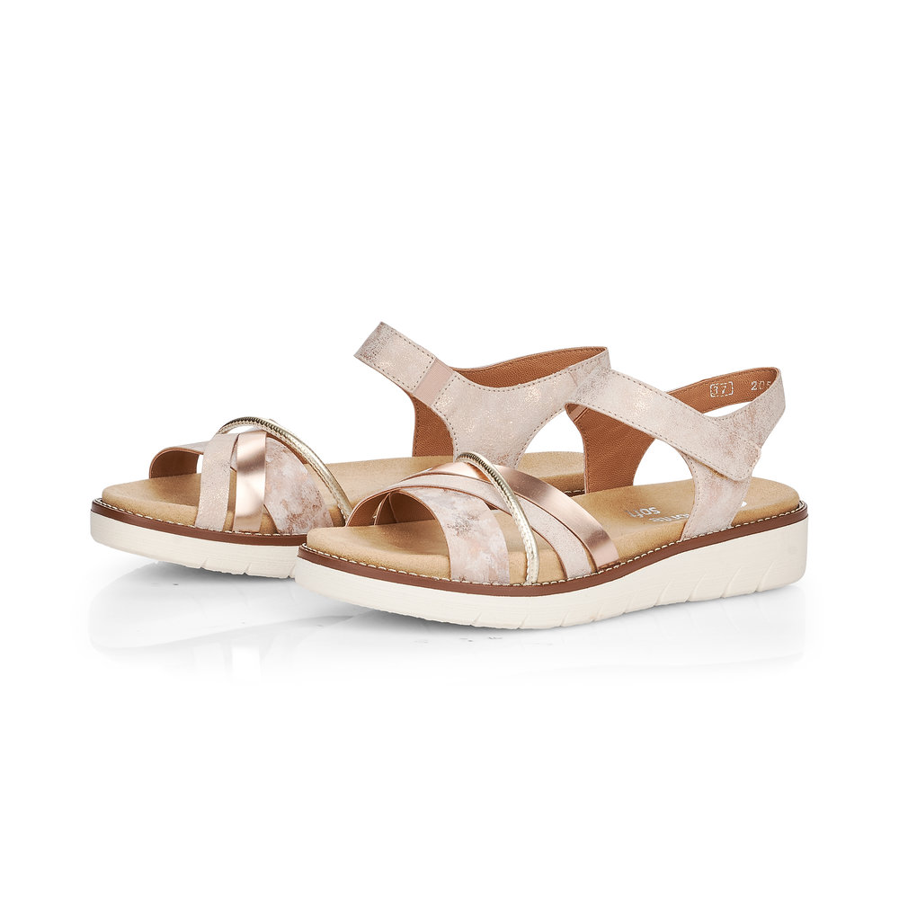 Remonte Damen-Sandalette Rosa-Gold